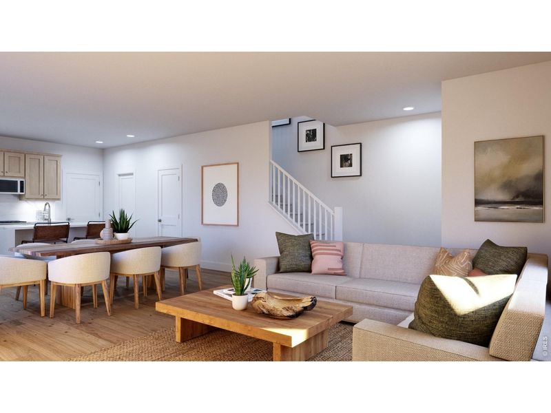 Furnished interior view inside a new home in Pintail Commons at Johnstown Village, Johnstown (Image 5).