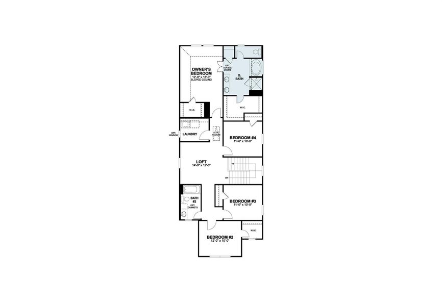 2D floor plan layout of this home in Heritage, Dripping Springs, TX (Image 4).