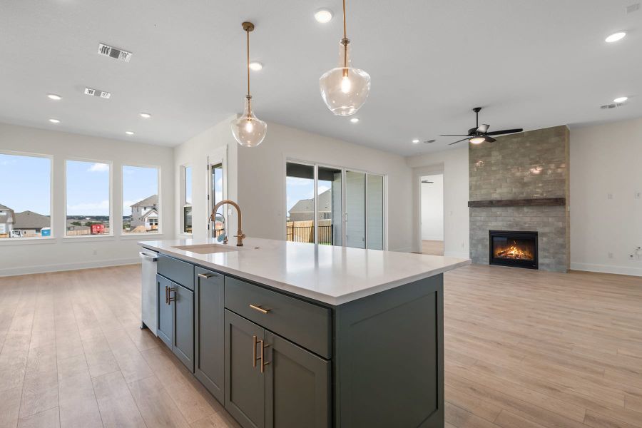 Furnished interior view inside a new home in Lariat, Liberty Hill (Image 8).