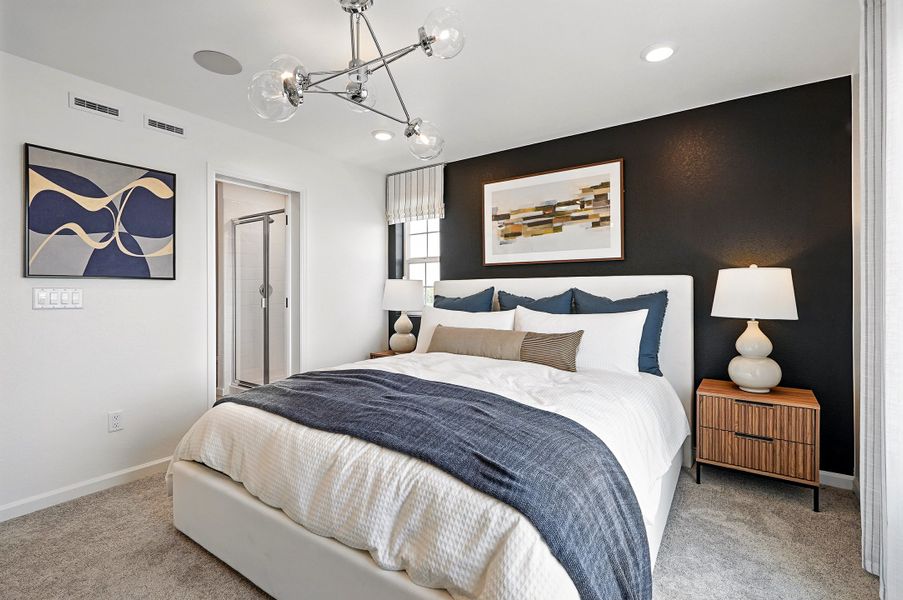 Furnished interior view inside a new home in Parterre, Thornton (Image 12).