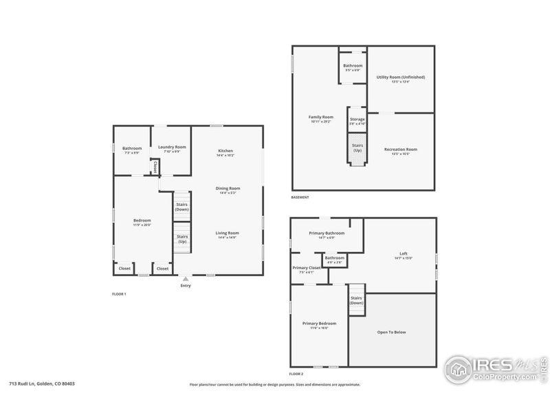 2D floor plan layout of this home in , Golden, CO (Image 3).