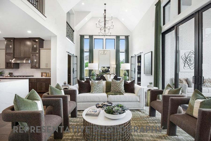 Furnished interior view inside a new home in Legacy, League City (Image 4).