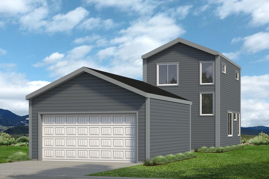 Representative exterior photo of a completed home built from the Leadville by Baessler Homes in Liberty Draw, Evans, CO (Image 5). Representative exterior photo of a completed home built from the Leadville by Baessler Homes in Liberty Draw, Evans, CO (Image 5).