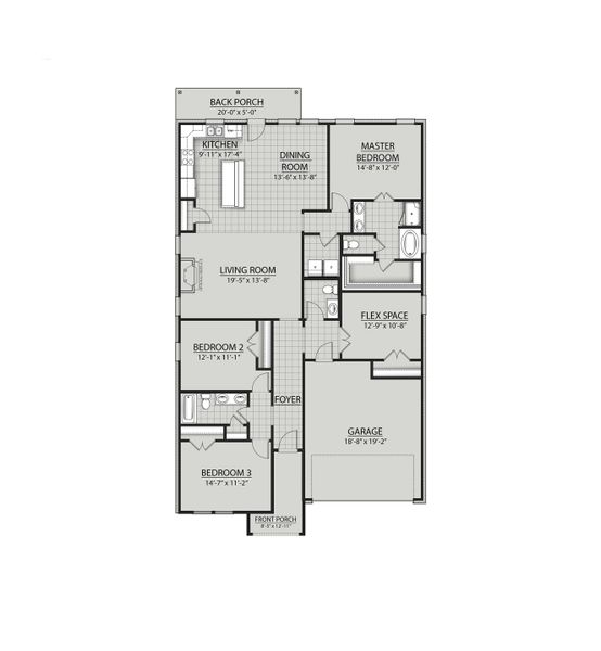 Wellington B II | DSLD Homes | Floorplan Wellington B II | DSLD Homes | Floorplan