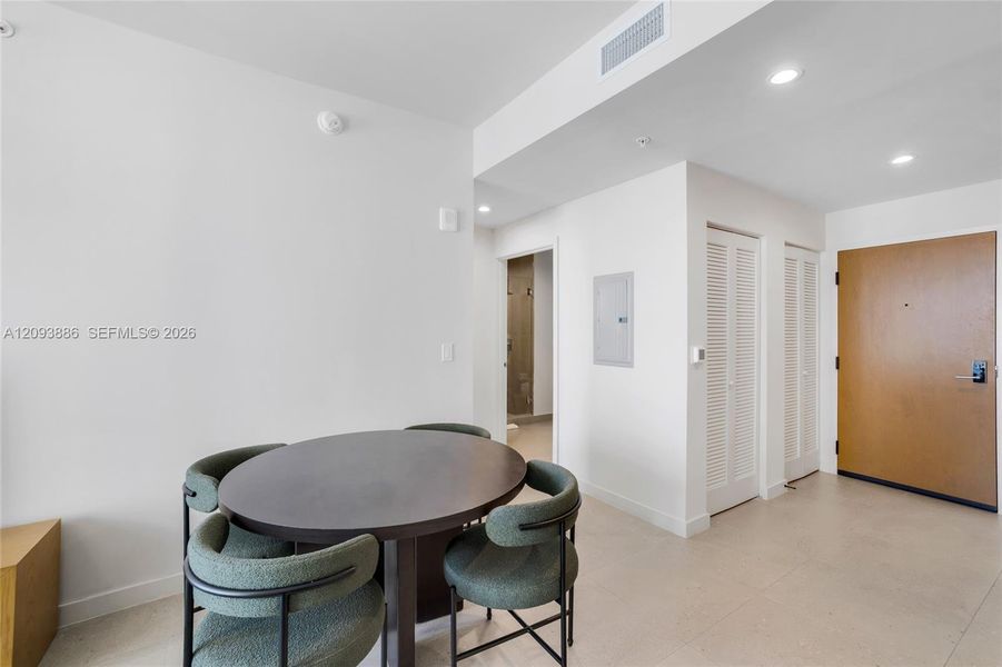 Furnished interior view inside a new home in , Miami (Image 7). Furnished interior view inside a new home in , Miami (Image 7).