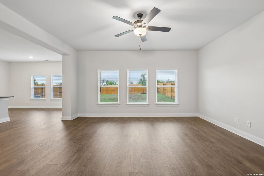 Spacious, unfurnished interior of a new home in Hightop Ridge, Converse (Image 32).