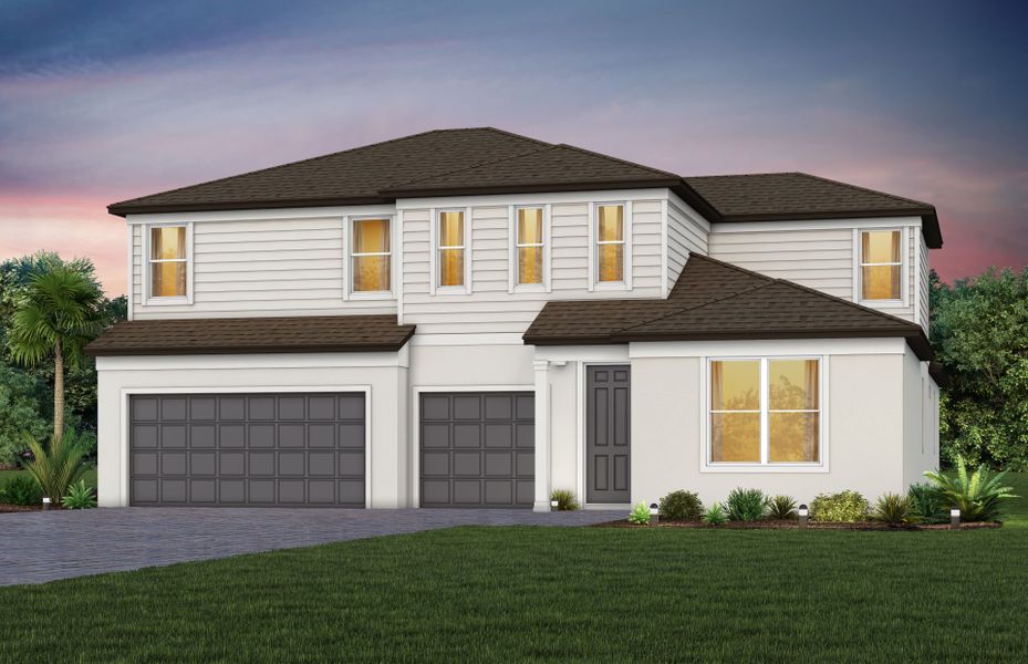 Representative exterior photo of a completed home built from the Merlot Grand by Pulte Homes in Spencer Glen, Riverview, FL (Image 20).