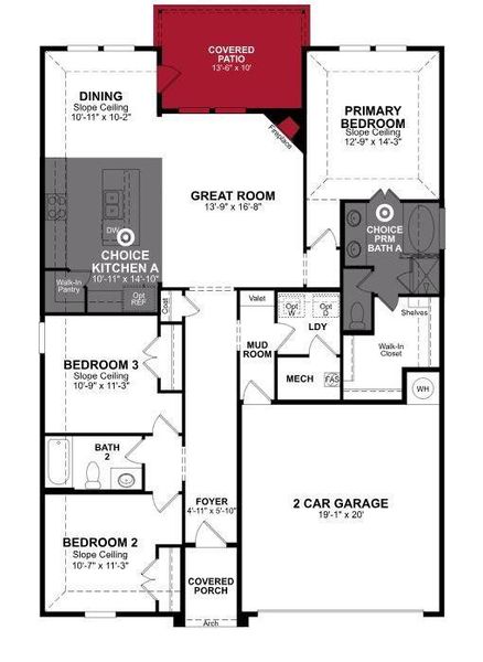 Beazer Homes Churchill Sierra Floorplan.