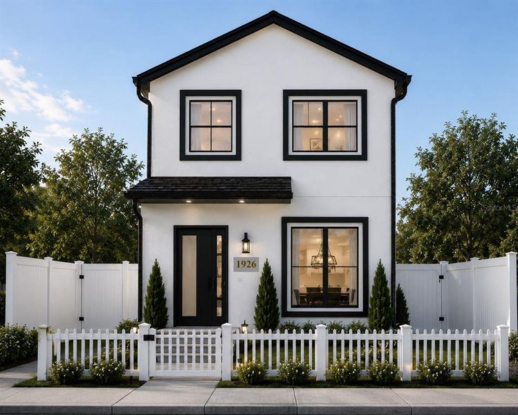 Front exterior of a new home in , St. Petersburg, FL, highlighting curb appeal (Image 1). Front exterior of a new home in , St. Petersburg, FL, highlighting curb appeal (Image 1).