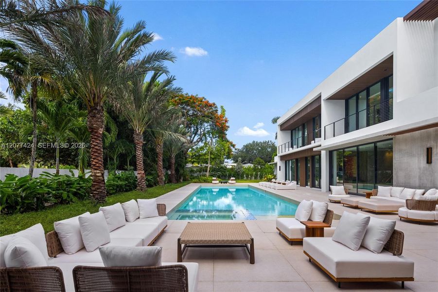 Exterior details and patio area of a home in , Pinecrest (Image 35). Exterior details and patio area of a home in , Pinecrest (Image 35).
