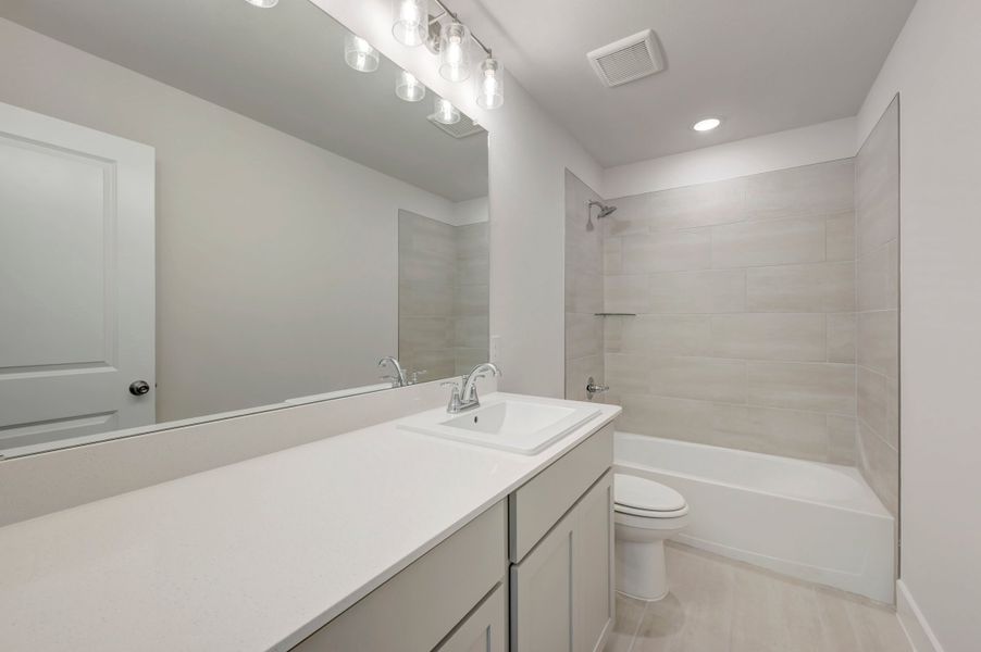 Furnished interior view inside a new home in The Meadows, Denton (Image 11).