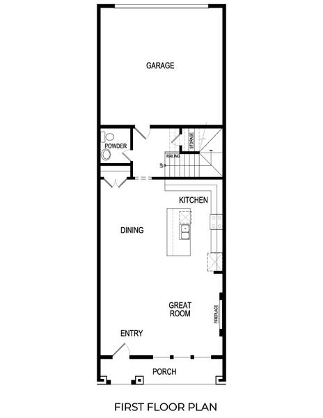 2D floor plan layout for the Acacia R by First Texas Homes in The Abbey at Mercer Crossing, Farmers Branch, TX (Image 4).