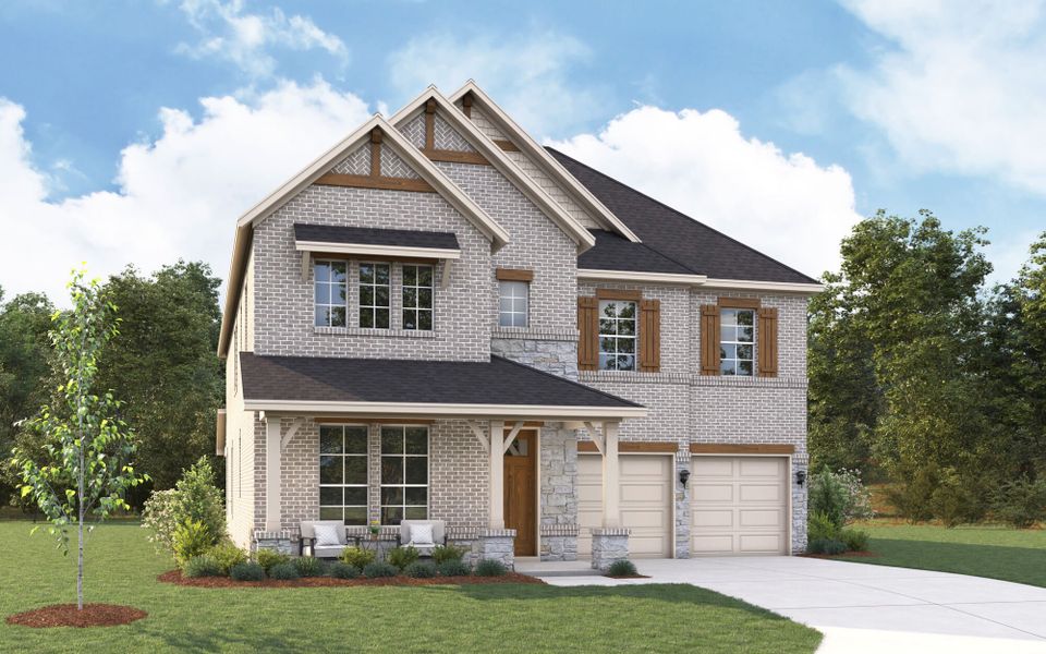 The Julieta II - Hill Country 3 with Stone Elevation