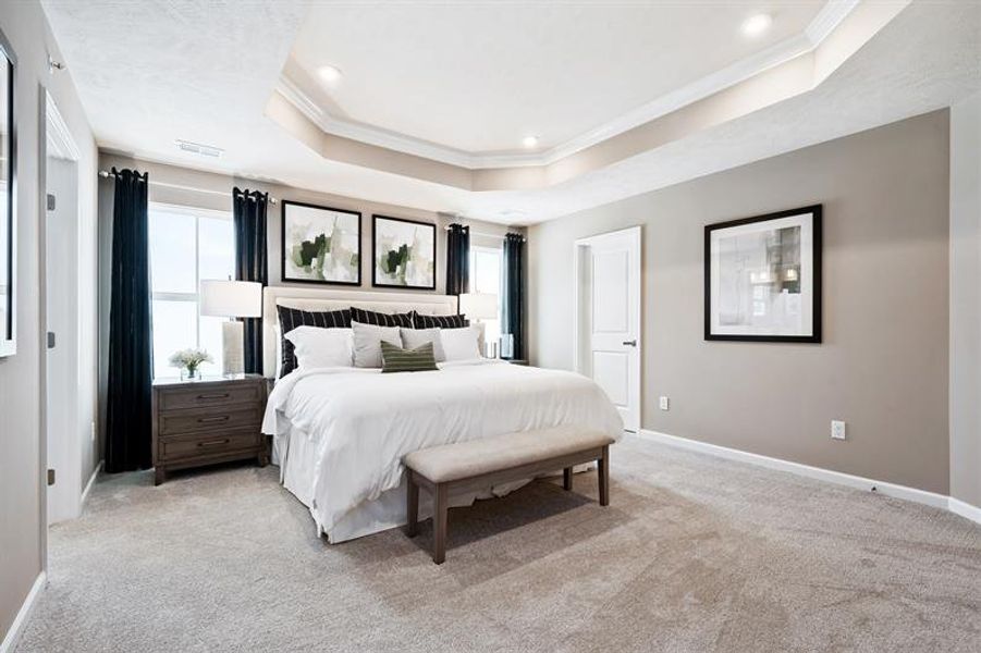 Furnished interior view inside a new home in Windsong Townhomes, Gallatin (Image 13). Furnished interior view inside a new home in Windsong Townhomes, Gallatin (Image 13).
