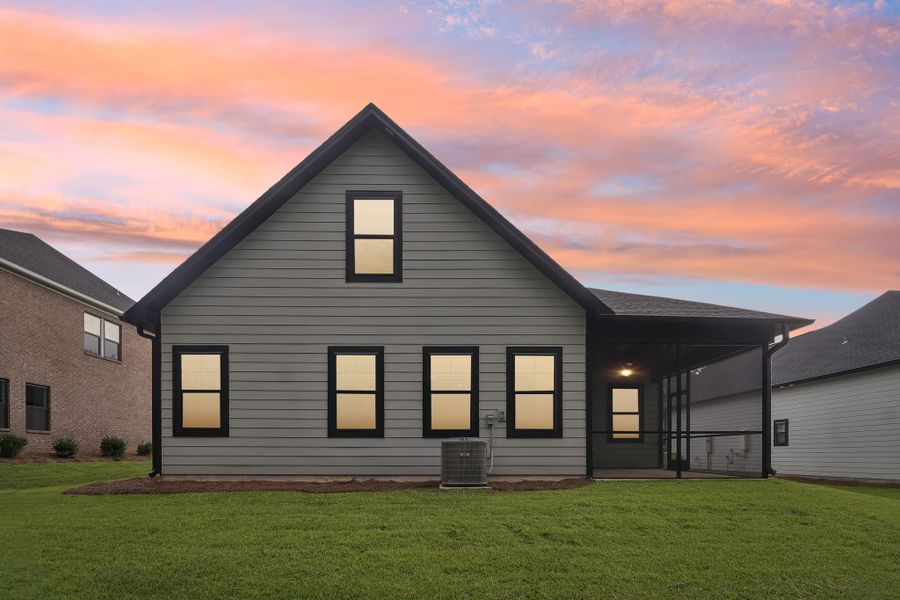 Representative exterior photo of a completed home built from the Baymore II by Great Southern Homes in Edwards Ridge, Central, SC (Image 25).