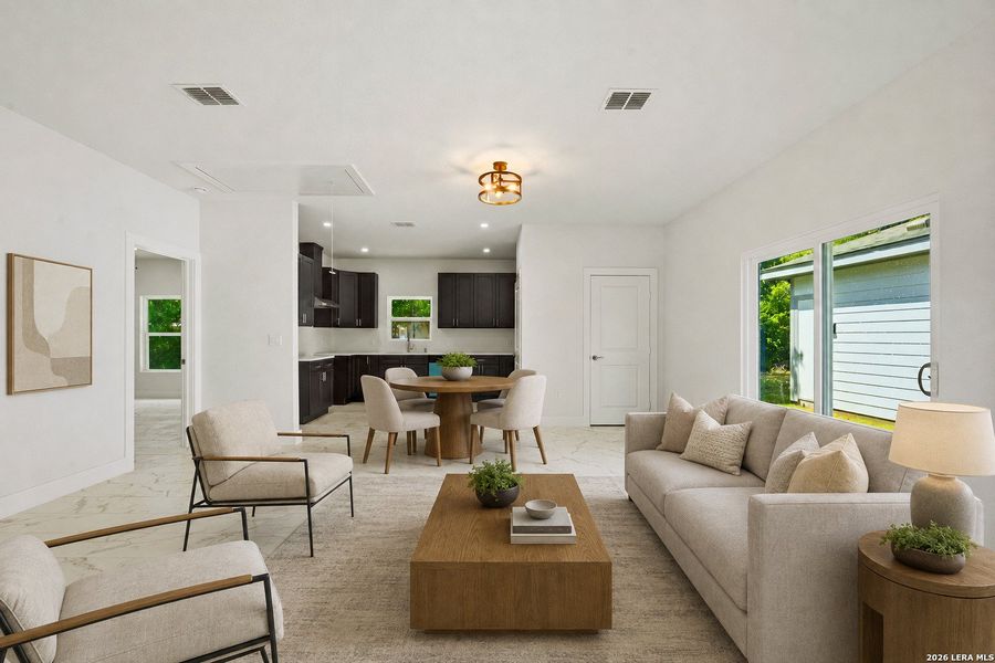 Furnished interior view inside a new home in , San Antonio (Image 9). Furnished interior view inside a new home in , San Antonio (Image 9).