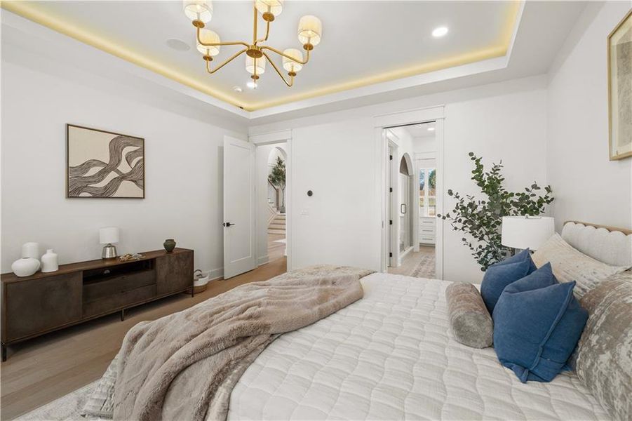 Furnished interior view inside a new home in , Johns Creek (Image 54).