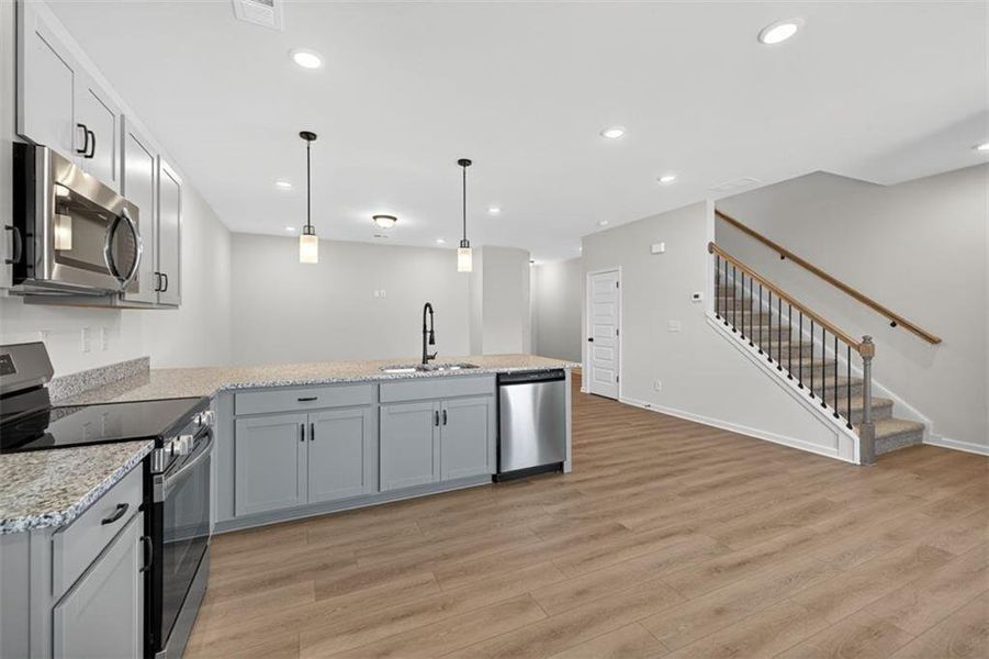 Furnished interior view inside a new home in Sanders Park, Austell (Image 6).