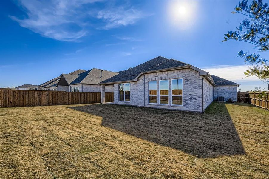 Exterior details and patio area of a home in North Sky 65s, Celina (Image 19).