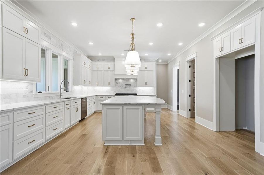 Furnished interior view inside a new home in , White (Image 6). Furnished interior view inside a new home in , White (Image 6).