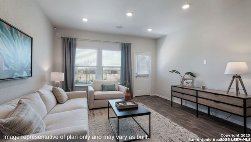 Furnished interior view inside a new home in Redbird Ranch, San Antonio (Image 22).