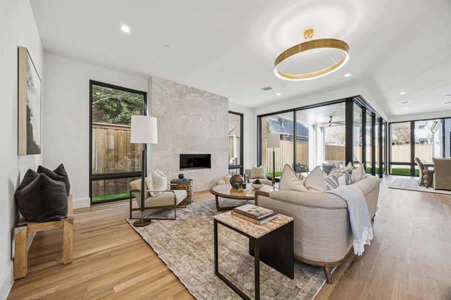 Furnished interior view inside a new home in , University Park (Image 38).