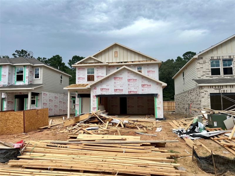 In-progress construction of a new home in The Lakes at Black Oak Villas, Magnolia, TX (Image 19). In-progress construction of a new home in The Lakes at Black Oak Villas, Magnolia, TX (Image 19).