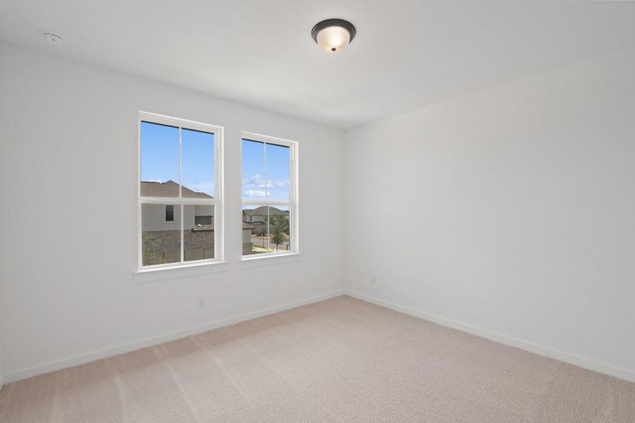 Spacious, unfurnished interior of a new home in Wolf Ranch, Georgetown (Image 31). Spacious, unfurnished interior of a new home in Wolf Ranch, Georgetown (Image 31).