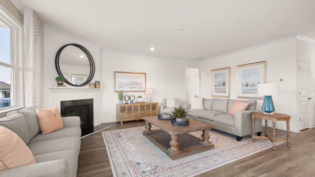 Representative furnished interior of a home built from the Holbrook by D.R. Horton in Independence, Loganville (Image 7).
