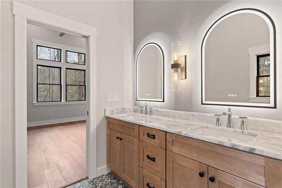 Furnished interior view inside a new home in , Ellijay (Image 10).
