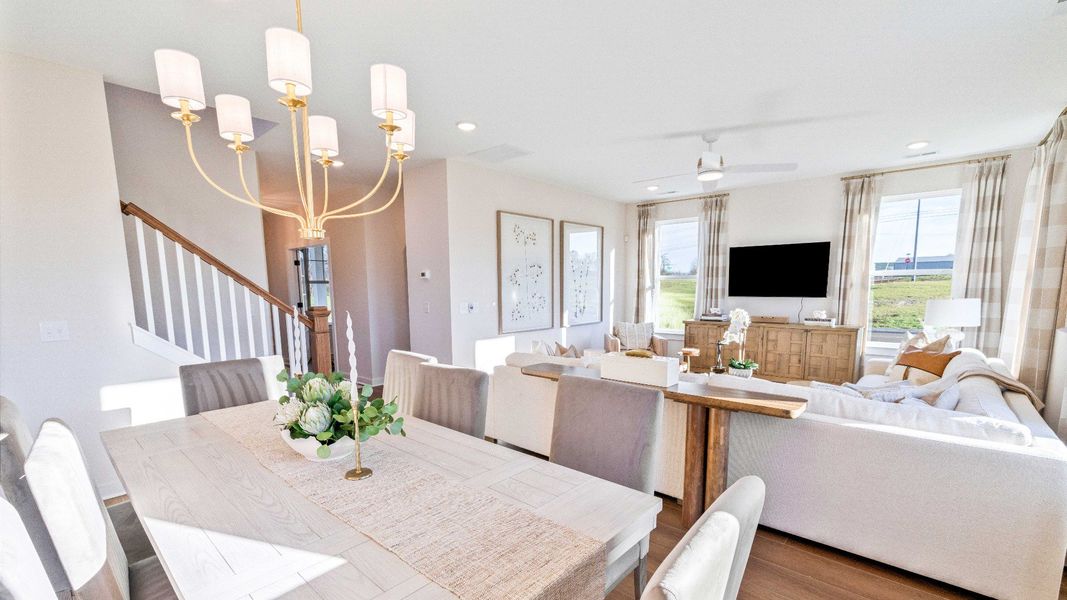 Representative furnished interior of a home built from the Bedford by DRB Homes in Cottages of Bearwood, Mount Pleasant (Image 11).