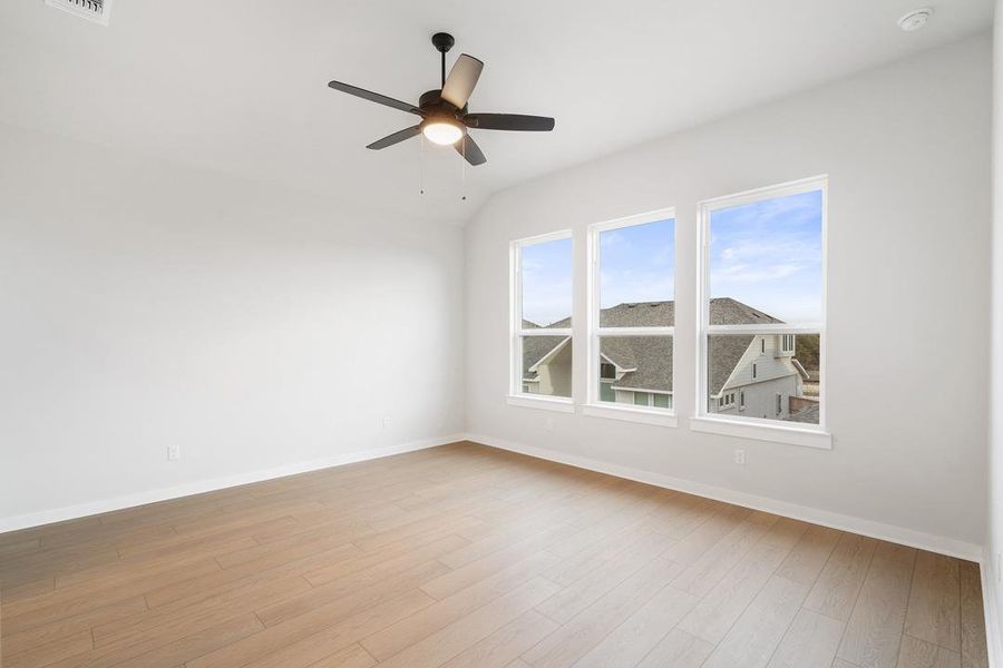 Spacious, unfurnished interior of a new home in Park Collection at Lariat, Liberty Hill (Image 17). Spacious, unfurnished interior of a new home in Park Collection at Lariat, Liberty Hill (Image 17).