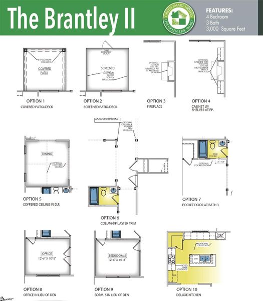 2D floor plan layout of this home in Shiloh Trail, Wellford, SC (Image 2).