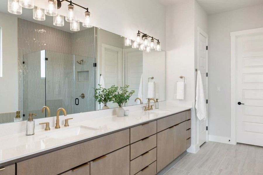 Furnished interior view inside a new home in Lariat, Liberty Hill (Image 42).