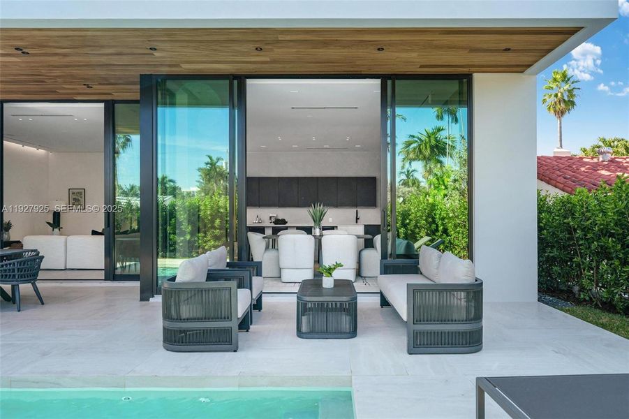 Exterior details and patio area of a home in , Surfside (Image 30). Exterior details and patio area of a home in , Surfside (Image 30).