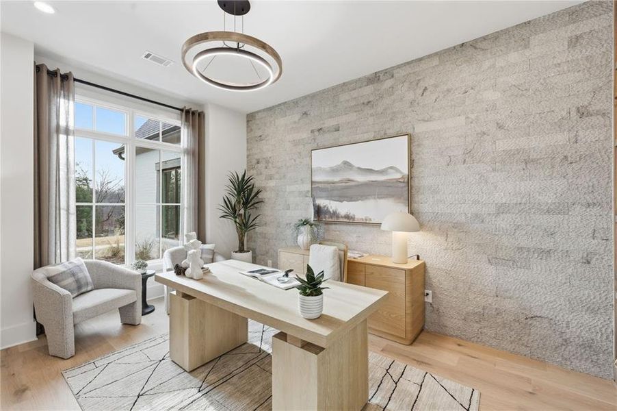 Furnished interior view inside a new home in , Gainesville (Image 17).