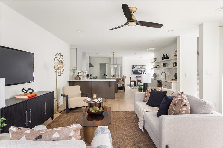 Furnished interior view inside a new home in , Atlanta (Image 23).