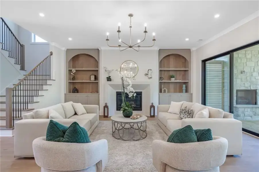 Furnished interior view inside a new home in , Atlanta (Image 8).