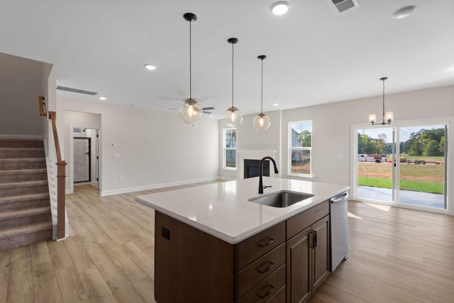 Furnished interior view inside a new home in Hayes Village, Greensboro (Image 8).