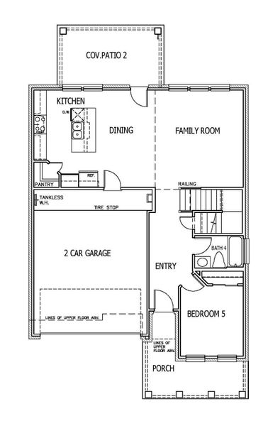 2D floor plan layout of this home in University Heights, Round Rock, TX (Image 5).