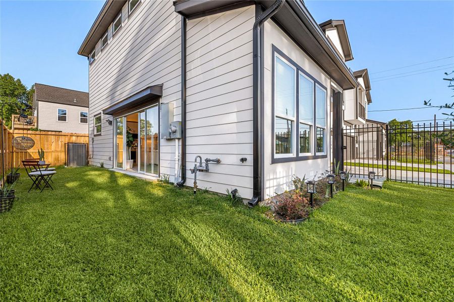 Exterior details and patio area of a home in , Houston (Image 30). Exterior details and patio area of a home in , Houston (Image 30).