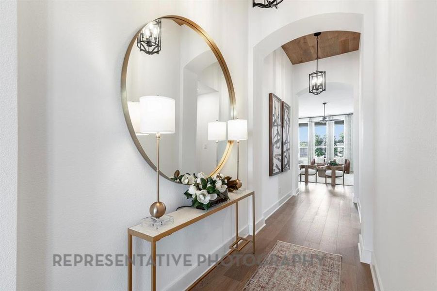 Furnished interior view inside a new home in Ridge Crossing, Waxahachie (Image 17).