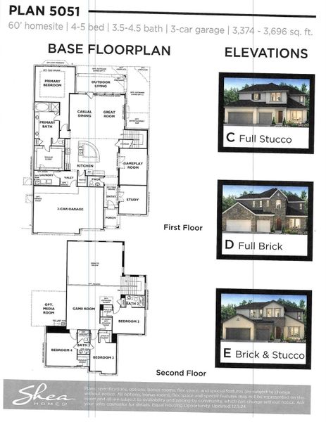 2D floor plan layout of this home in Del Bello Lakes 60', Manvel, TX (Image 2). 2D floor plan layout of this home in Del Bello Lakes 60', Manvel, TX (Image 2).