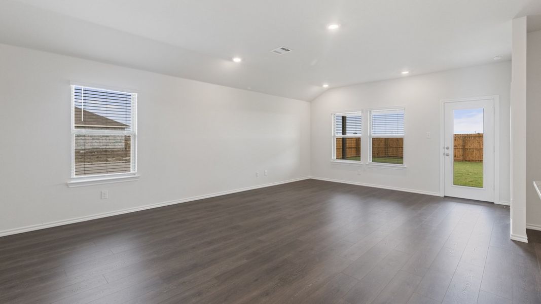 Representative unfurnished interior of a home built from the Camden by D.R. Horton in Bel Air Village, Sherman (Image 7).