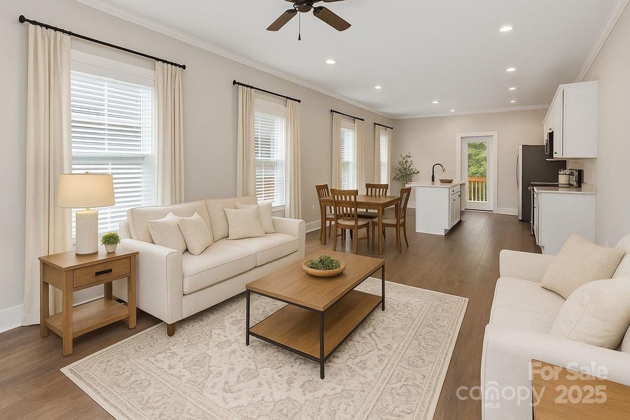 Electronically staged