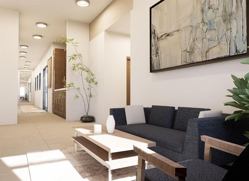 Furnished interior view inside a new home in , Sarasota (Image 6).