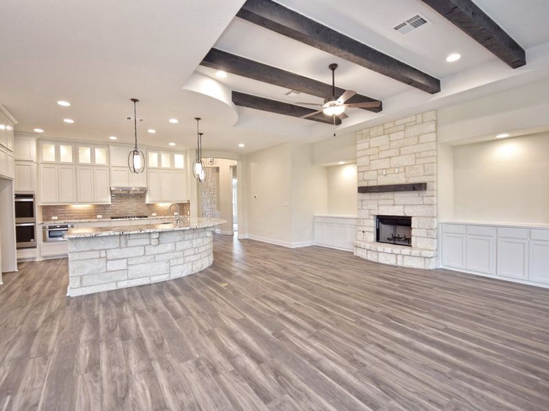 Image 521 representing the San Simeon I by Giddens Homes in Clearwater Ranch, Liberty Hill, TX.