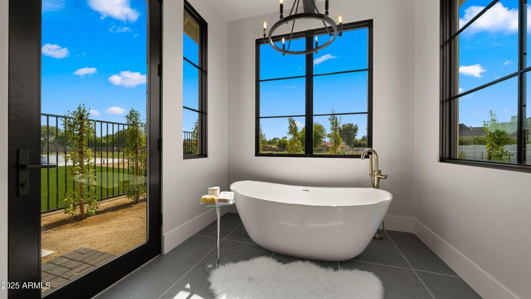Soaking Tub in Primary Bath