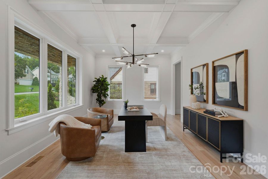 Furnished interior view inside a new home in , Charlotte (Image 18).