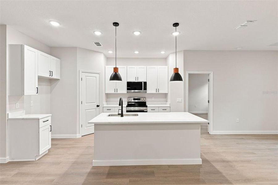 Furnished interior view inside a new home in , Mount Plymouth (Image 11). Furnished interior view inside a new home in , Mount Plymouth (Image 11).